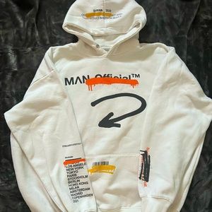 Thick mens White black and orange